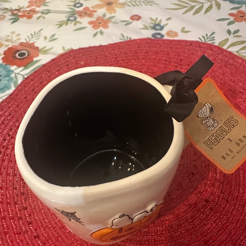 Rae Dunn Peanuts Halloween Mug - White and Orange - Picture 6 of 6